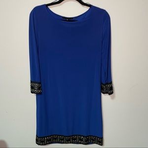 Tiana B. blue womens dress with deco  -size 6